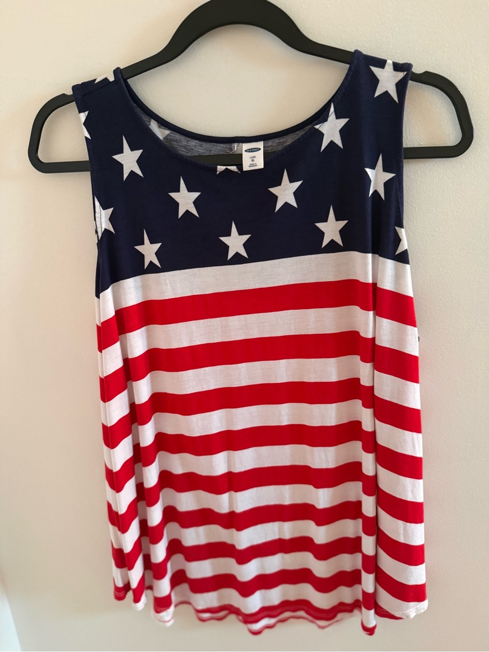 Old Navy Stars & Stripes Sleeveless Tank - Navy, Red & White